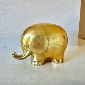 Vintage MCM Brass Elephant Figure